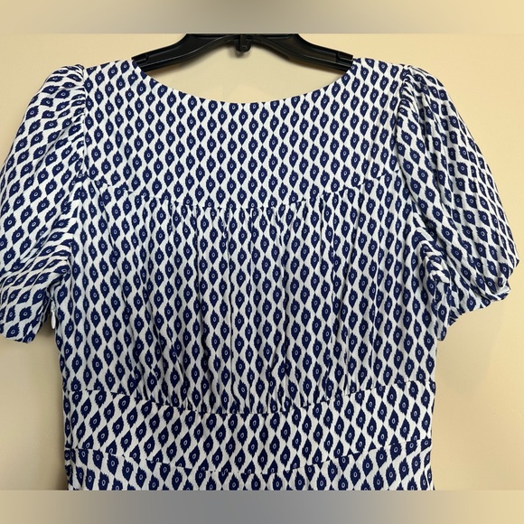 A Loves A pattern blue and white dress - Picture 3 of 6